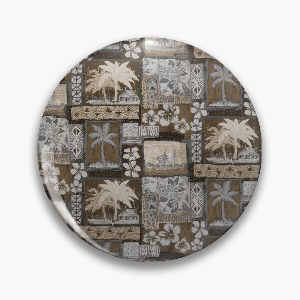 Item preview, Hilo Bay Retro Aloha Shirt Print designed and sold by J Marielle Designs.