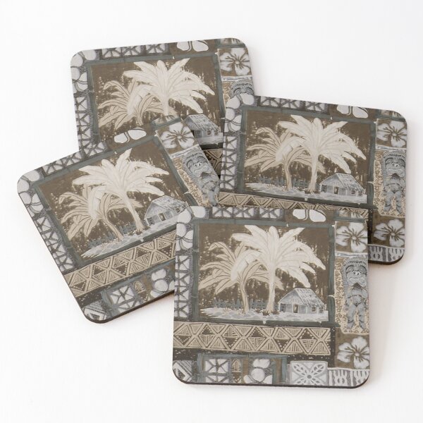 Item preview, Hilo Bay Retro Aloha Shirt Print designed and sold by J Marielle Designs.