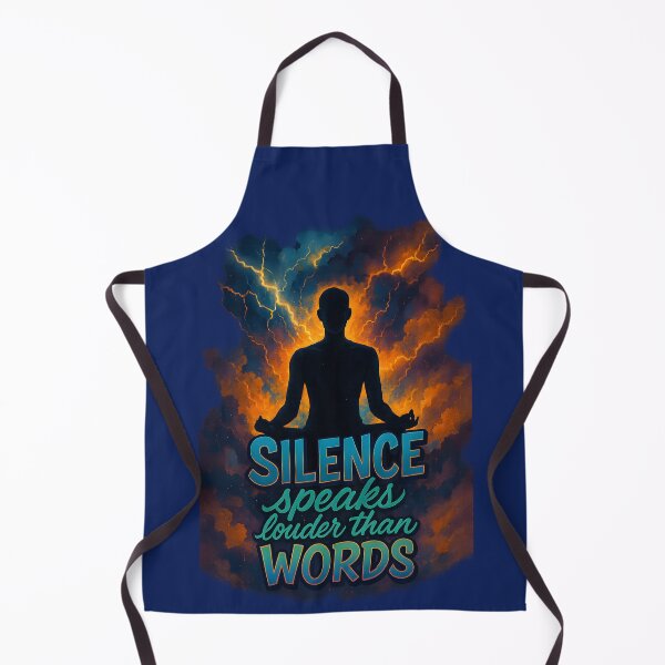 Item preview, Silent Storm – Meditative Calm in Chaos | Silence Speaks Louder Than Words T-Shirt Design designed and sold by Maximilianos.