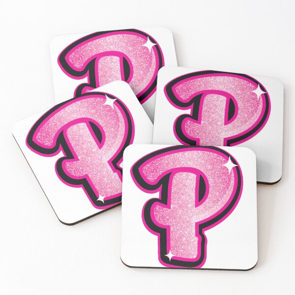 Item preview, Glitter Pink P Initial Sticker designed and sold by LazyCreativeCo.