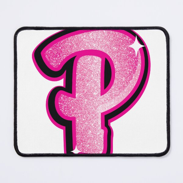 Item preview, Glitter Pink P Initial Sticker designed and sold by LazyCreativeCo.