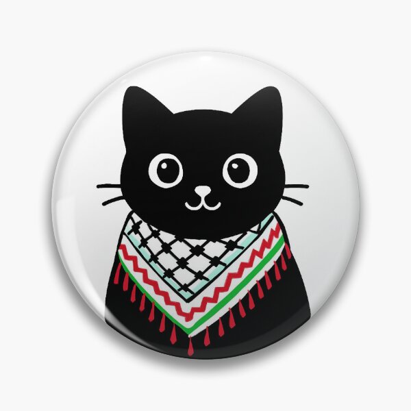 Item preview, Cat wearing the keffiyeh designed and sold by FreshArtFusion.