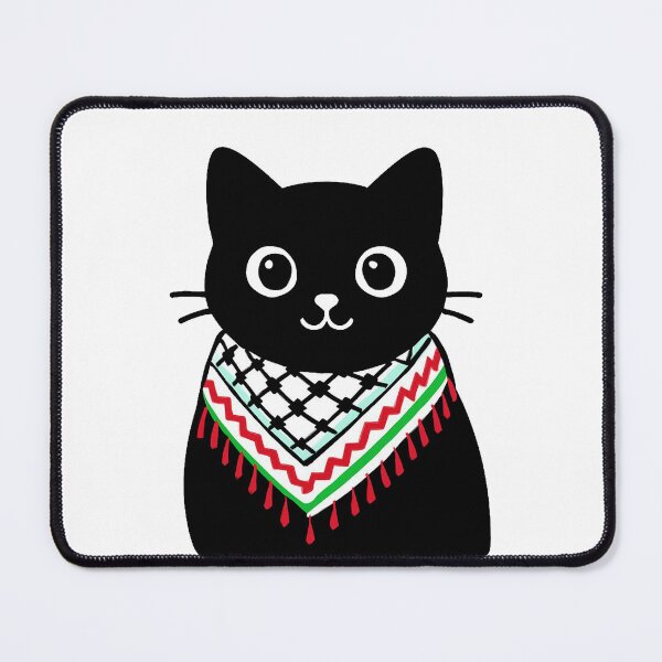 Item preview, Cat wearing the keffiyeh designed and sold by FreshArtFusion.