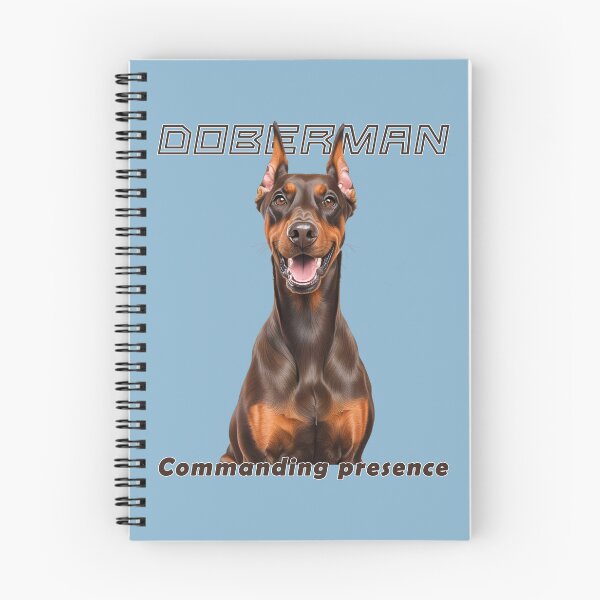 Item preview, Commanding Presence – Brown Doberman Power designed and sold by Pawtraitvibes.