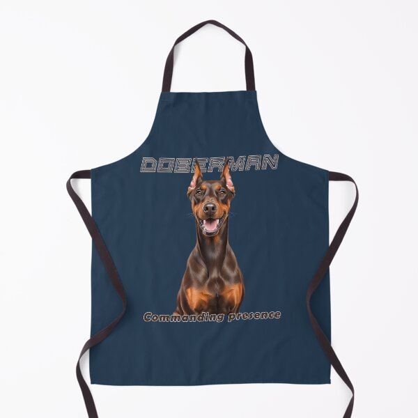Item preview, Commanding Presence – Brown Doberman Power designed and sold by Pawtraitvibes.