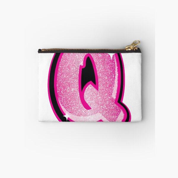 Item preview, Glitter Pink Q Initial Sticker designed and sold by LazyCreativeCo.