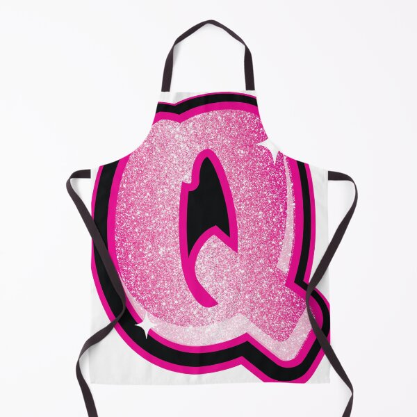 Item preview, Glitter Pink Q Initial Sticker designed and sold by LazyCreativeCo.