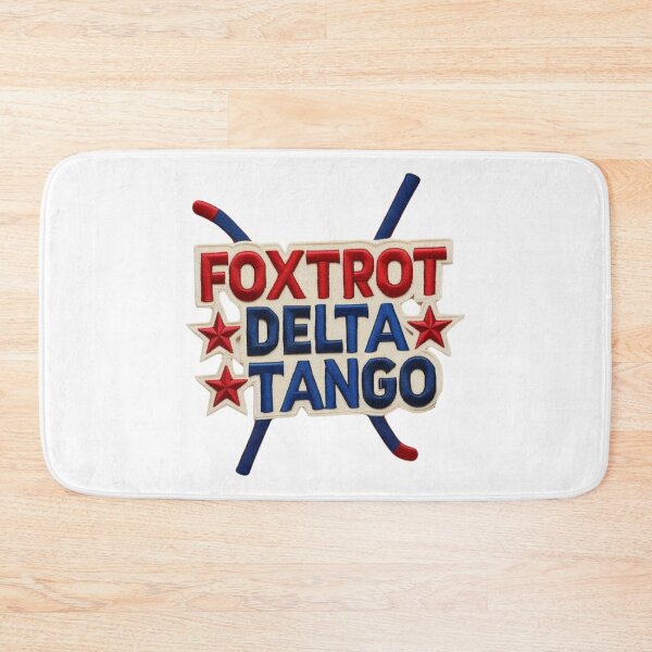 Item preview, Foxtrot Delta Tango Hockey Embroidered Patch Design designed and sold by ArtDesignTp.
