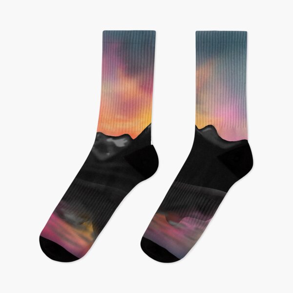 Item preview, Sunset in Arctic Norway with a fjord and mountains designed and sold by KrissiNotPissi.