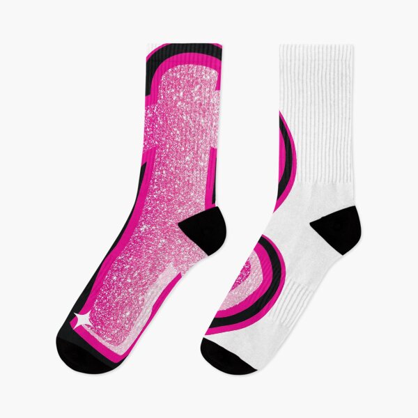 Item preview, Glitter Pink R Initial Sticker designed and sold by LazyCreativeCo.