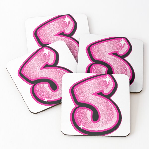 Item preview, Glitter Pink S Initial Sticker designed and sold by LazyCreativeCo.