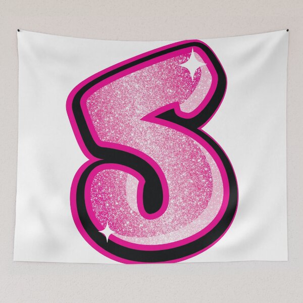 Item preview, Glitter Pink S Initial Sticker designed and sold by LazyCreativeCo.