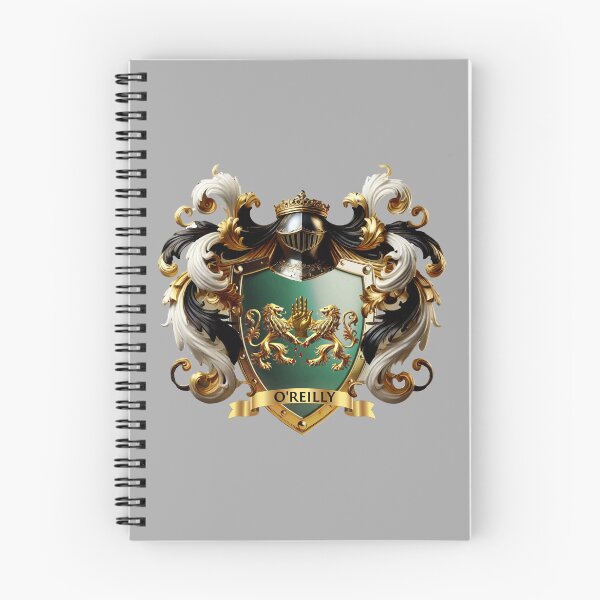 Item preview, O’Reilly Family Crest – Green Shield with Crowned Lions & Hand designed and sold by Highlandkings.