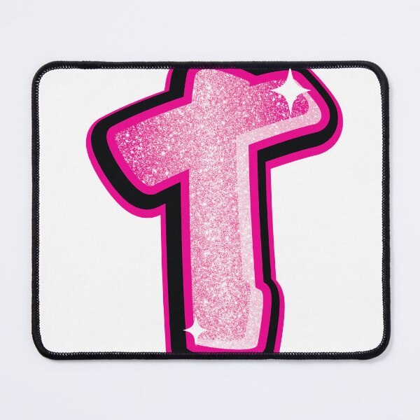 Item preview, Glitter Pink T Initial Sticker designed and sold by LazyCreativeCo.