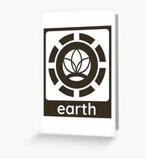 Earth Element Design Nature Gift Idea Greeting Card