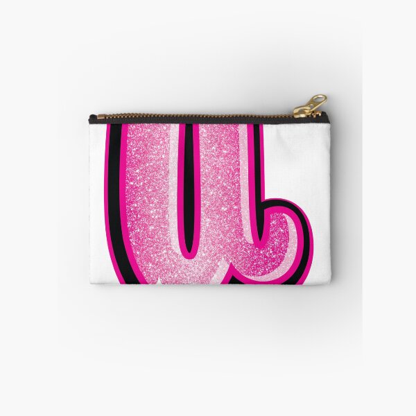 Item preview, Glitter Pink U Initial Sticker designed and sold by LazyCreativeCo.