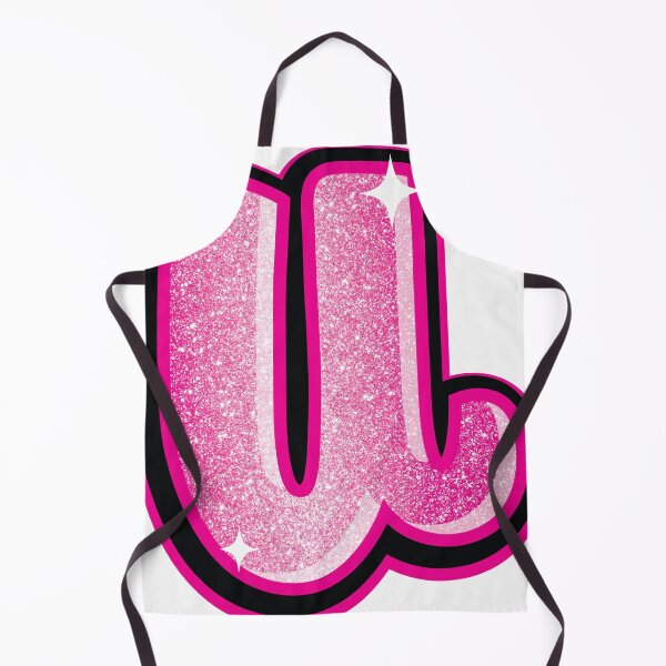 Item preview, Glitter Pink U Initial Sticker designed and sold by LazyCreativeCo.