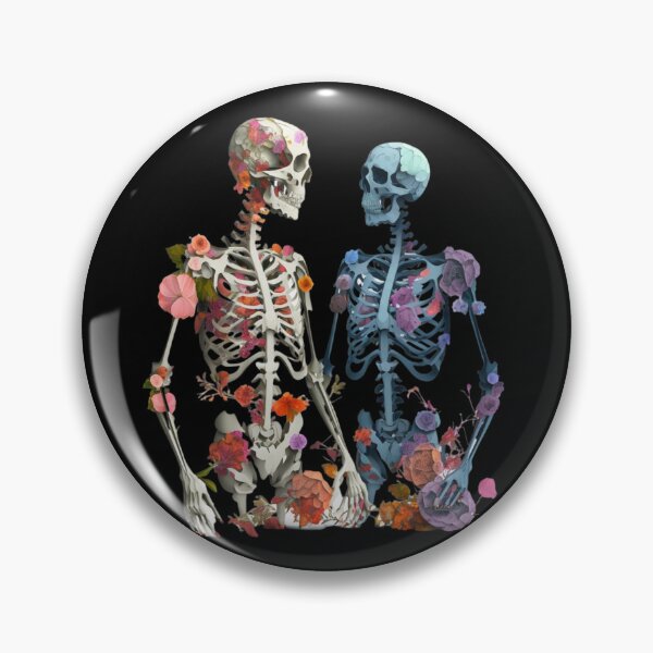 Item preview, Skeleton Couple with Inner Blossom designed and sold by BetOova.