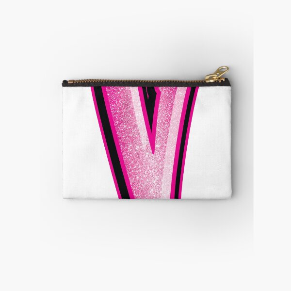 Item preview, Glitter Pink V Initial Sticker designed and sold by LazyCreativeCo.