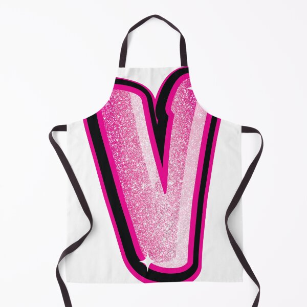 Item preview, Glitter Pink V Initial Sticker designed and sold by LazyCreativeCo.