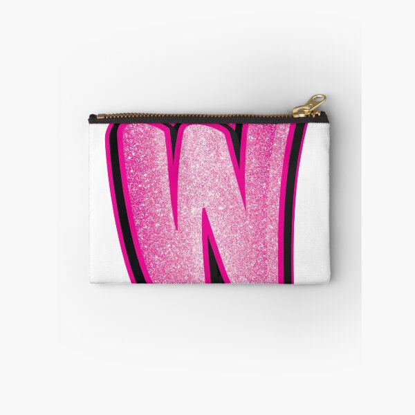 Item preview, Glitter Pink W Initial Sticker designed and sold by LazyCreativeCo.