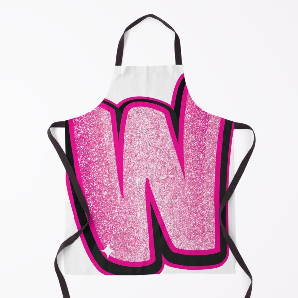 Item preview, Glitter Pink W Initial Sticker designed and sold by LazyCreativeCo.