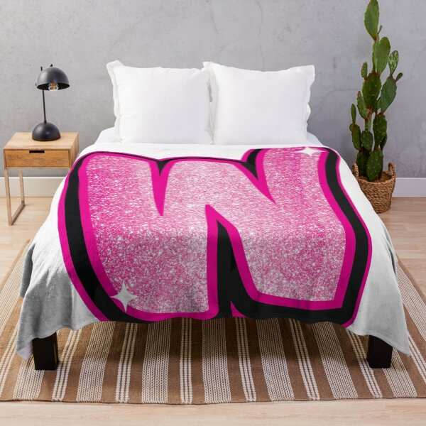 Item preview, Glitter Pink W Initial Sticker designed and sold by LazyCreativeCo.