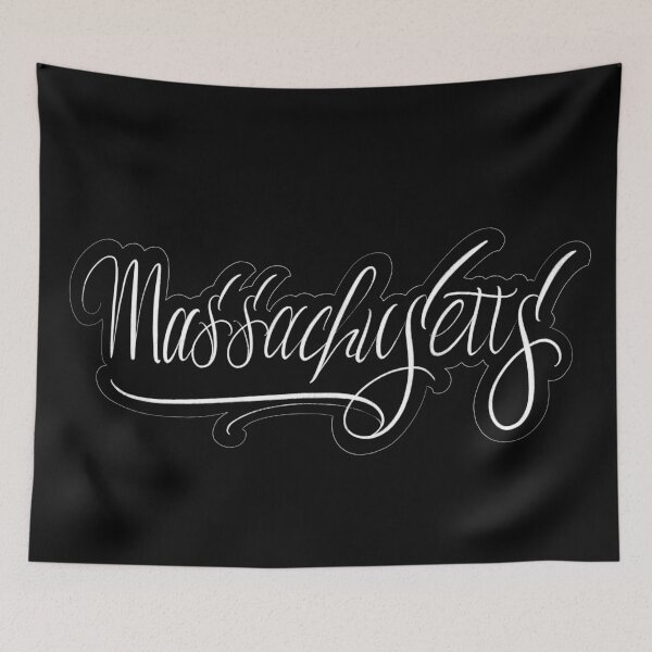 Item preview, Massachusetts Lettering  designed and sold by CreativeSaze.