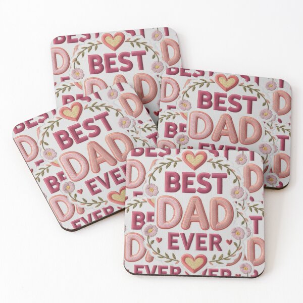 Item preview, Best Dad Ever Embroidered Patch Design designed and sold by ArtDesignTp.