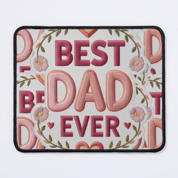 Item preview, Best Dad Ever Embroidered Patch Design designed and sold by ArtDesignTp.