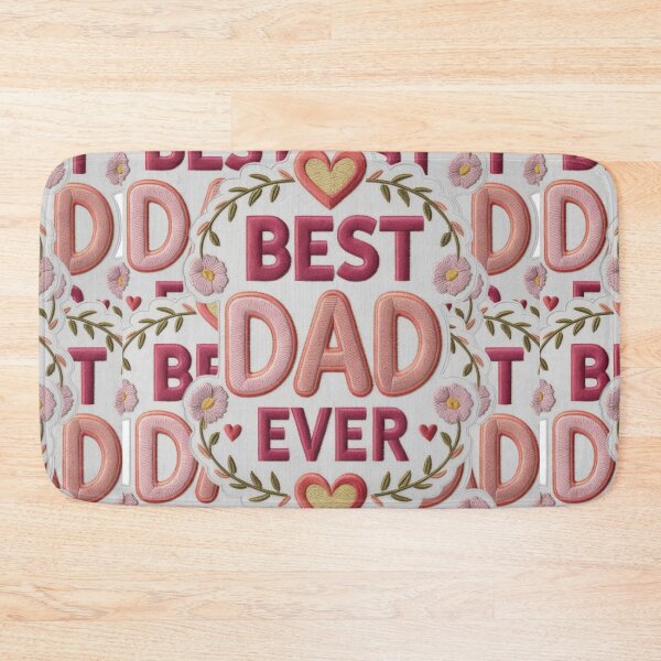 Item preview, Best Dad Ever Embroidered Patch Design designed and sold by ArtDesignTp.
