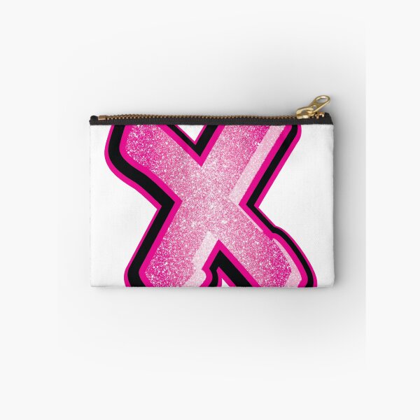 Item preview, Glitter Pink X Initial Sticker designed and sold by LazyCreativeCo.