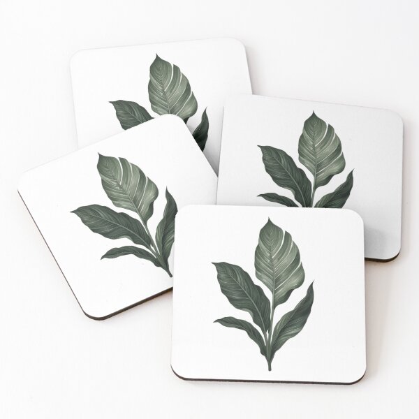 Item preview, Minimalist Calathea – Botanical Art Print designed and sold by Simple Nature Studio.