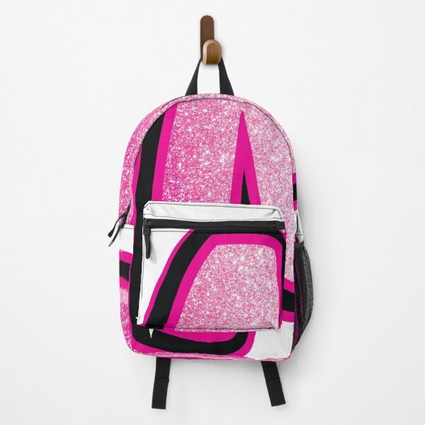 Item preview, Glitter Pink M Initial Sticker designed and sold by LazyCreativeCo.