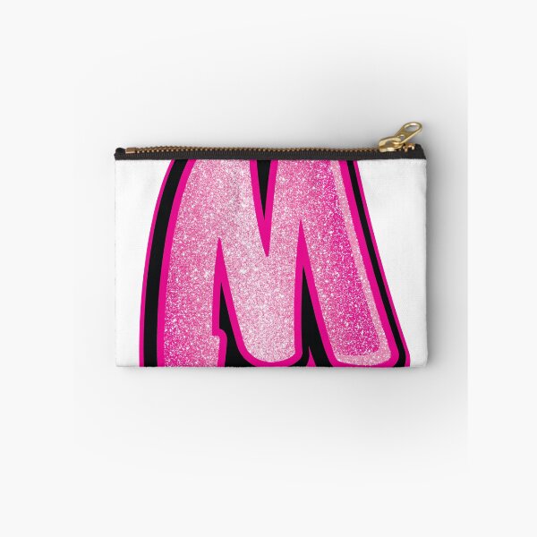 Item preview, Glitter Pink M Initial Sticker designed and sold by LazyCreativeCo.
