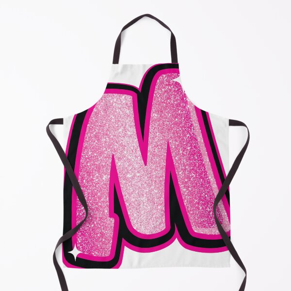 Item preview, Glitter Pink M Initial Sticker designed and sold by LazyCreativeCo.