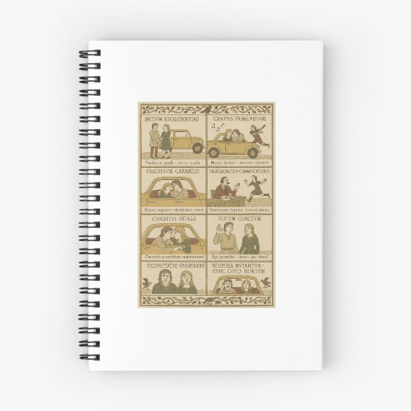 Item preview, Paradise by the Dashboard Light in the style of the Bayeux Tapestry designed and sold by The Obscuritorium.