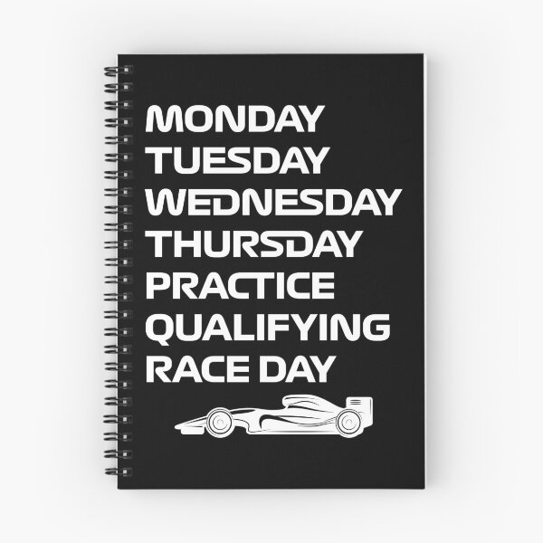 Item preview, F1 Race Week Monday Tuesday Wednesday Thursday Practice Qualifying Race Day designed and sold by CGSTees.