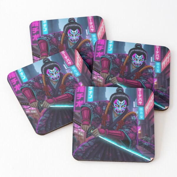 Item preview, Cyber Kabuki Actor in Neon Streets designed and sold by schwa24jpn.