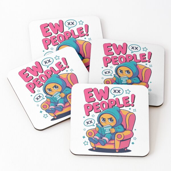 Item preview, Cartoonish Introvert Ew People Ilustration designed and sold by MonkiFlipp.