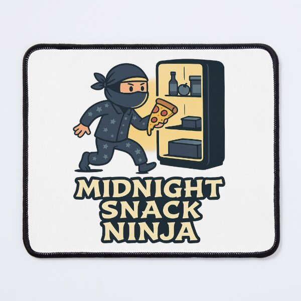 Item preview, Midnight Snack Ninja – Late Night Pizza Raid designed and sold by ⭐Anistore⭐.
