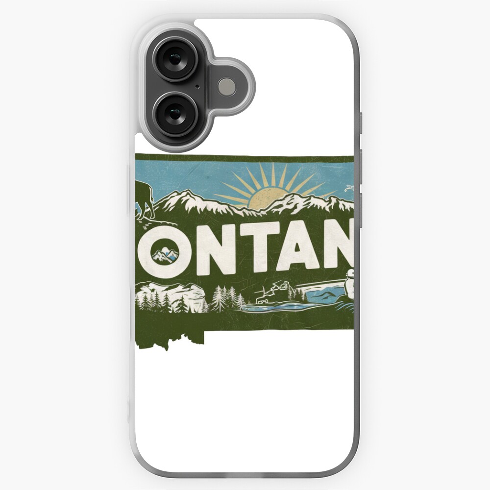 Montana State T-Shirt – Big Sky Country Vintage Graphic Tee Sticker