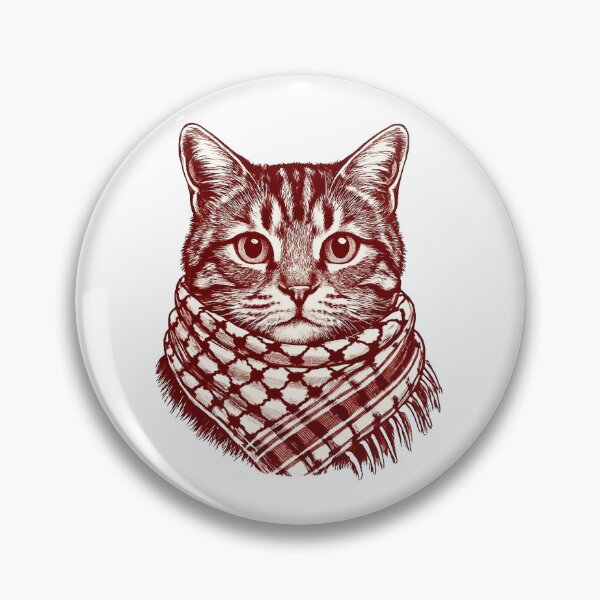 Item preview, Cat wearing the keffiyeh designed and sold by FreshArtFusion.