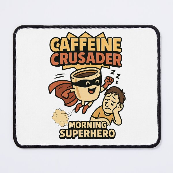 Item preview, Caffeine Crusader – Morning Superhero designed and sold by ⭐Anistore⭐.