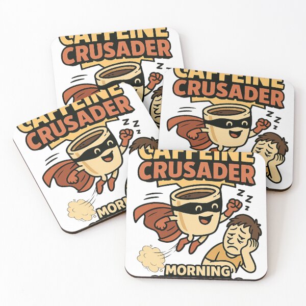 Item preview, Caffeine Crusader – Morning Superhero designed and sold by ⭐Anistore⭐.