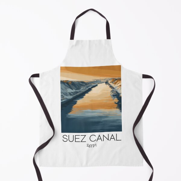 Item preview, A Vintage Illustration of the Suez Canal - Egypt designed and sold by GoodOldVintage.