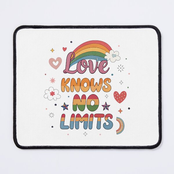 Item preview, Love Knows No Limits – Colorful Pride Rainbow Design designed and sold by DigitalColorInk.