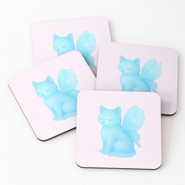 Item preview, transparent heart, glass-winged cat designed and sold by ashwin.alcove.