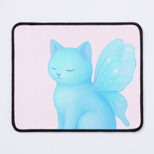 Item preview, transparent heart, glass-winged cat designed and sold by ashwin.alcove.
