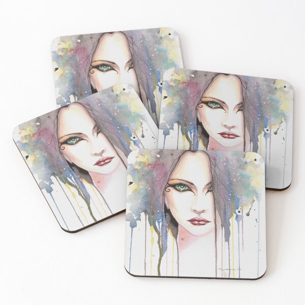Item preview, The Psychic Woman Fantasy Watercolor Art by Molly Harrison designed and sold by Molly  Harrison.